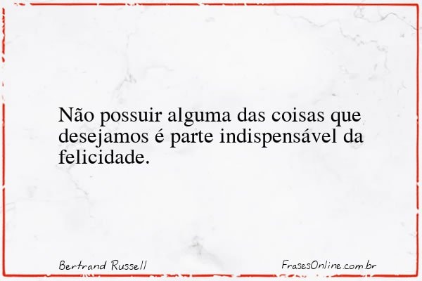 Frase de Bertrand Russell