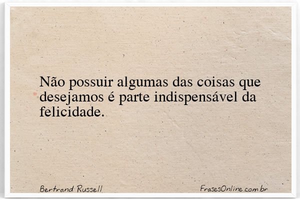 Frase de Bertrand Russell