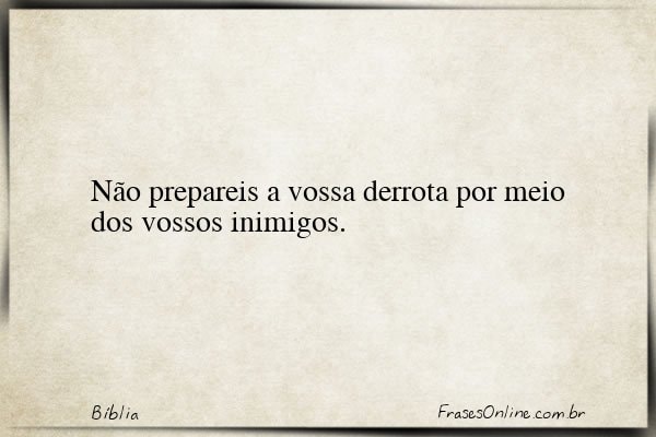 Frase de Bíblia
