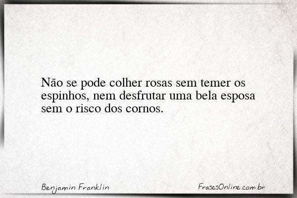 Frase de Benjamin Franklin