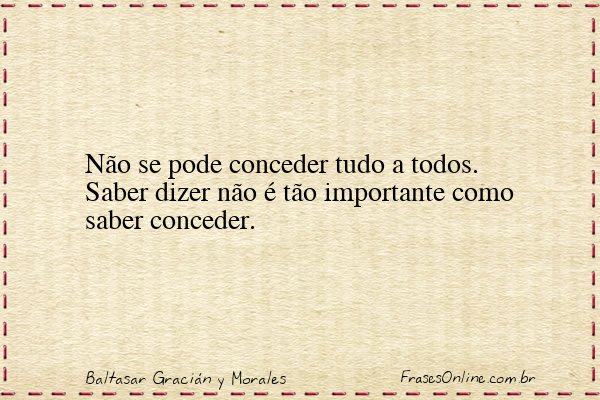 Frase de Baltasar Gracián y Morales