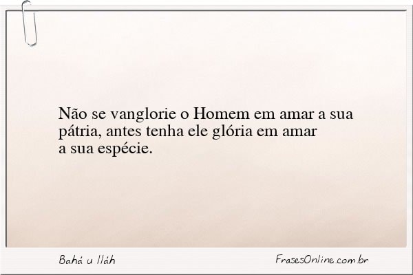 Frase de Bahá u lláh