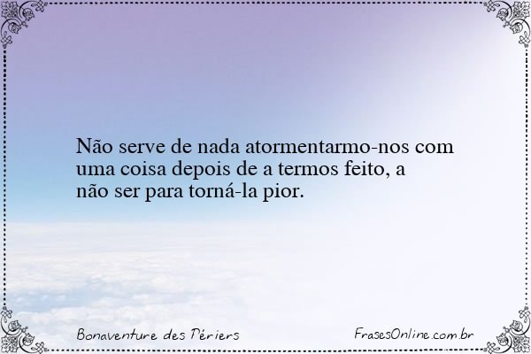 Frase de Bonaventure des Périers