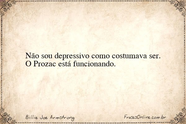 Frase de Billie Joe Armstrong