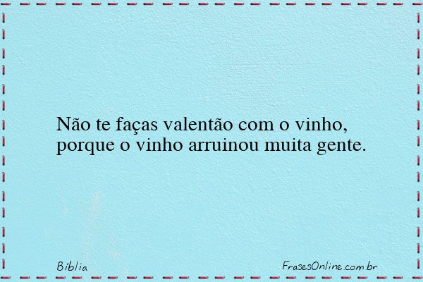 Frase de Bíblia