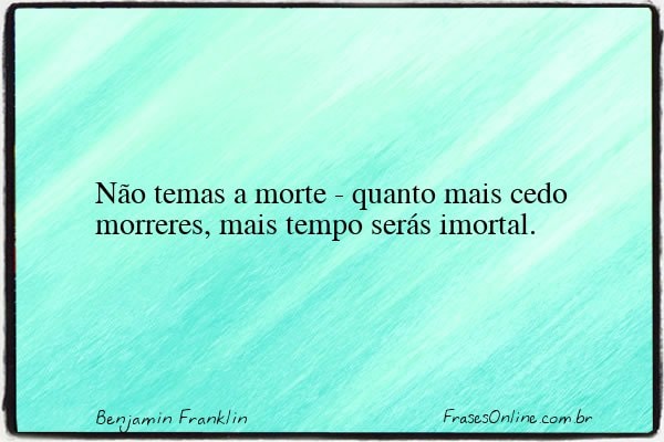 Frase de Benjamin Franklin