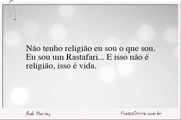 Frase de Bob Marley