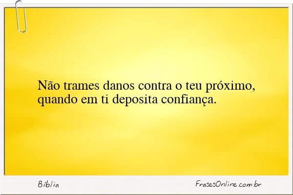 Frase de Bíblia