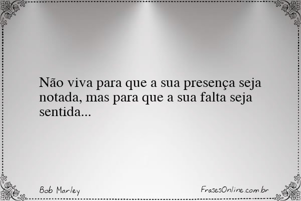 Frase de Bob Marley