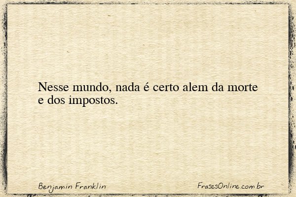 Frase de Benjamin Franklin
