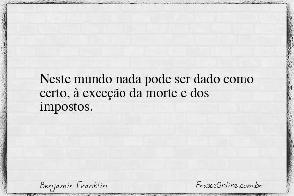 Frase de Benjamin Franklin