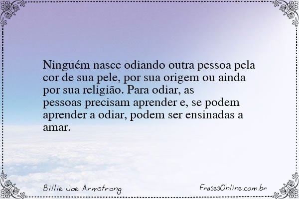 Frase de Billie Joe Armstrong