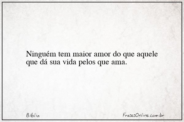 Frase de Bíblia