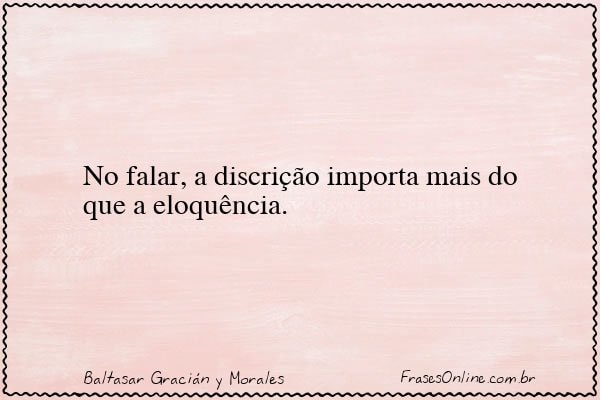 Frase de Baltasar Gracián y Morales