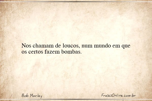 Frase de Bob Marley
