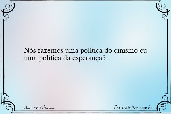 Frase de Barack Obama