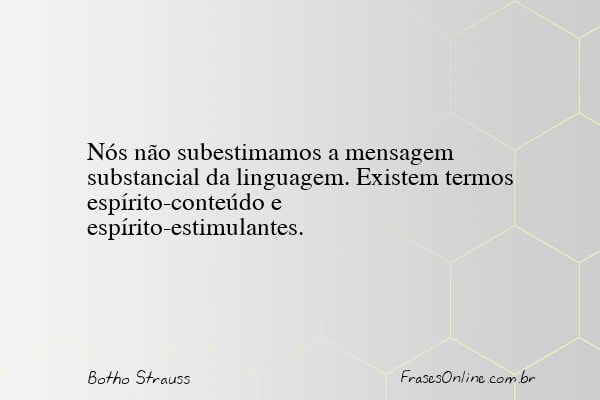 Frase de Botho Strauss