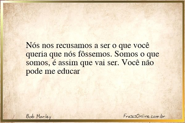 Frase de Bob Marley