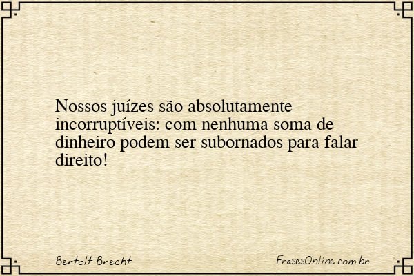 Frase de Bertolt Brecht