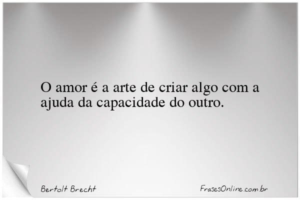 Frase de Bertolt Brecht
