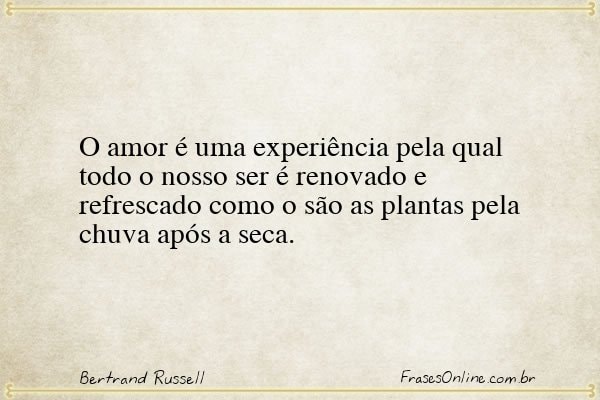 Frase de Bertrand Russell
