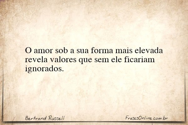 Frase de Bertrand Russell