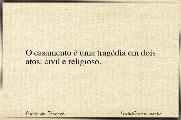 Frase de Barão de Itararé