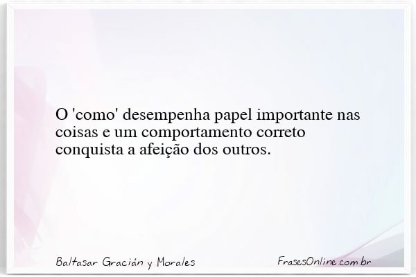 Frase de Baltasar Gracián y Morales
