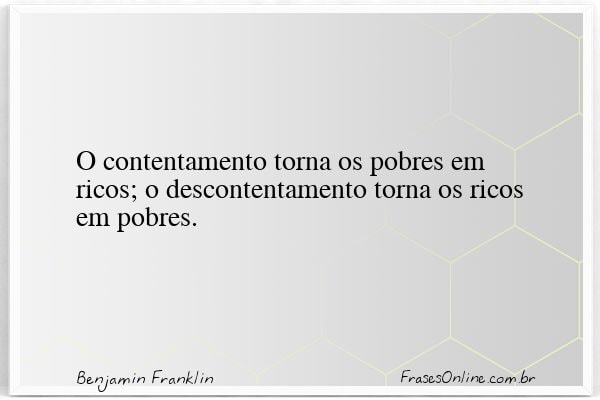 Frase de Benjamin Franklin