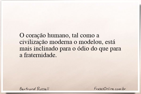 Frase de Bertrand Russell
