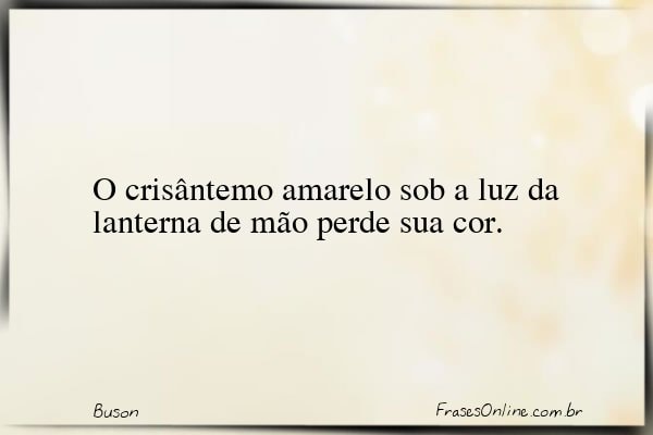 Frase de Buson