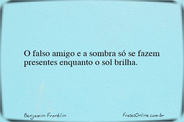 Frase de Benjamin Franklin