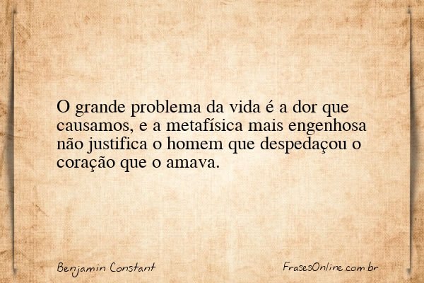 Frase de Benjamin Constant