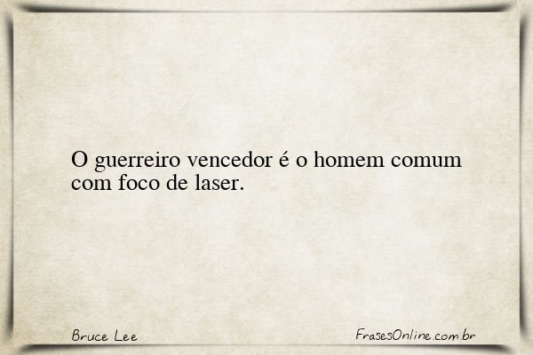 Frase de Bruce Lee
