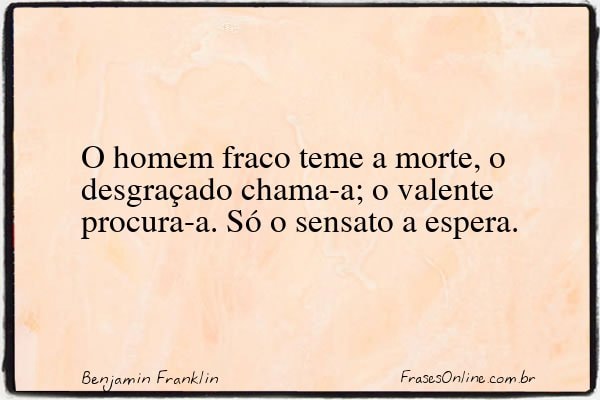 Frase de Benjamin Franklin