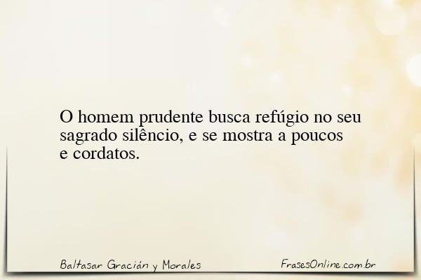 Frase de Baltasar Gracián y Morales