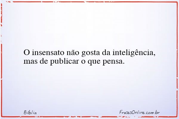 Frase de Bíblia