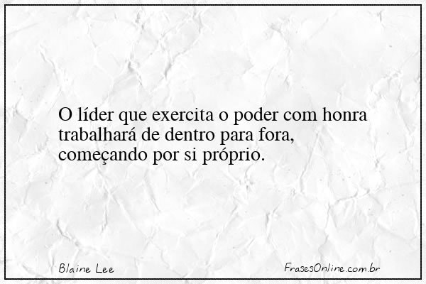 Frase de Blaine Lee