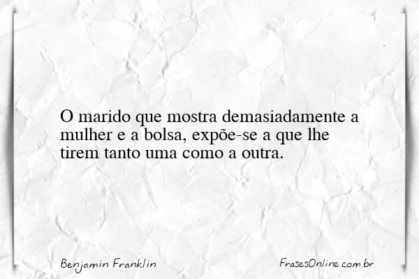 Frase de Benjamin Franklin