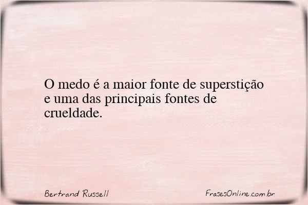 Frase de Bertrand Russell