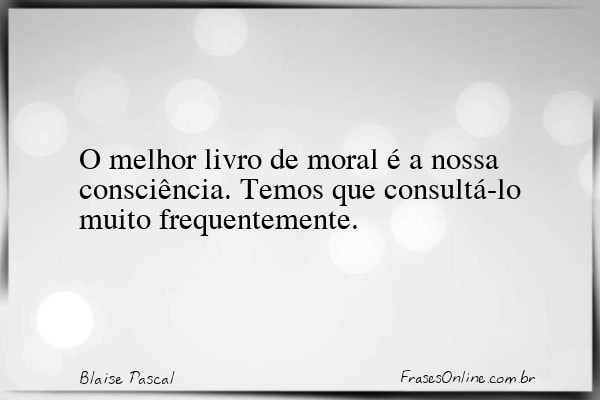 Frase de Blaise Pascal