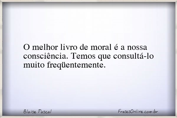 Frase de Blaise Pascal