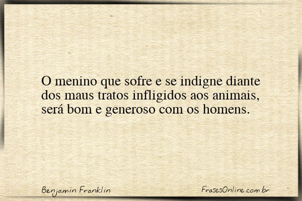 Frase de Benjamin Franklin