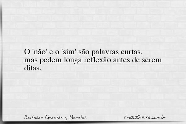Frase de Baltasar Gracián y Morales