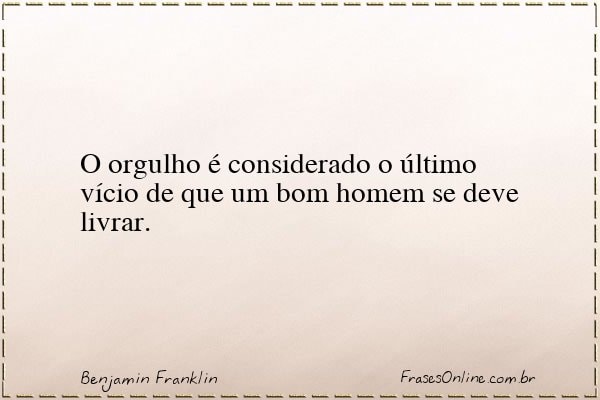 Frase de Benjamin Franklin