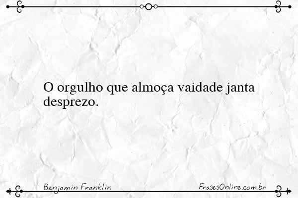 Frase de Benjamin Franklin