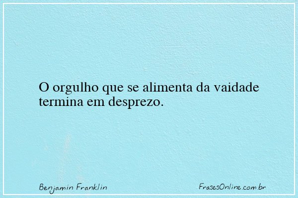 Frase de Benjamin Franklin