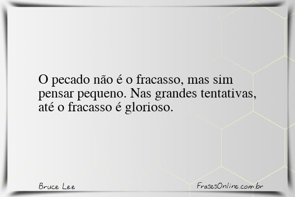 Frase de Bruce Lee