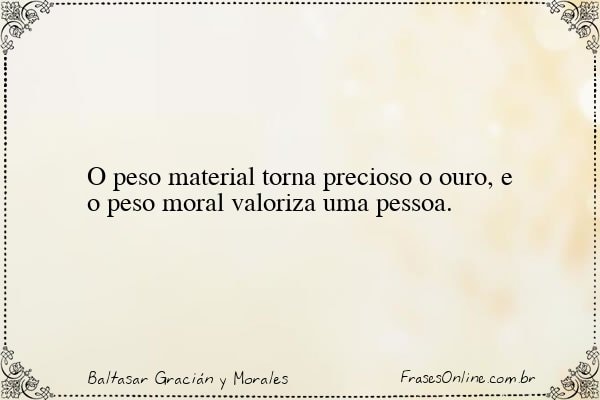Frase de Baltasar Gracián y Morales