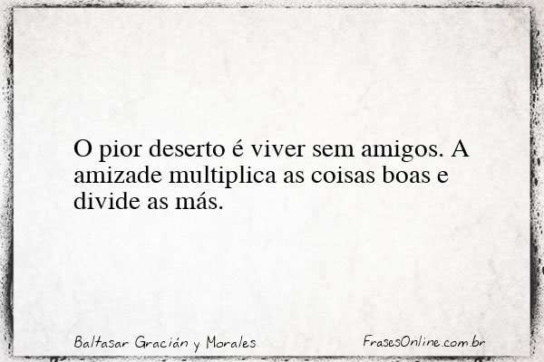 Frase de Baltasar Gracián y Morales